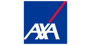 Logo de l'assurance Axa et son arbre de noël.