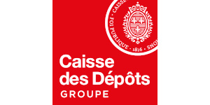 Logo de la caisse des dépôts et son arbre de noël.