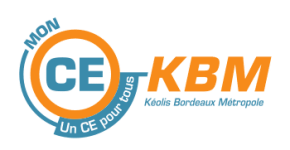 Logo de l'entreprise de transport Kéolis et son arbre de noël.