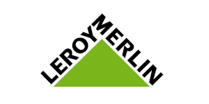 Logo de l'entreprise Leroy Merlin et son arbre de noël.