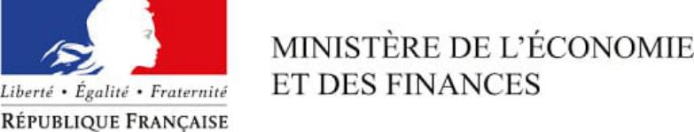 Logo de lu ministère des finances et de l'économmie et son arbre de noël.