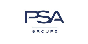 Logo du groupe automobile PSA et son arbre de noël.