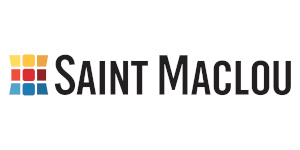 Logo de Saint Maclou et son arbre de noël.