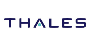 Logo de la société Thalès et son arbre de noël.